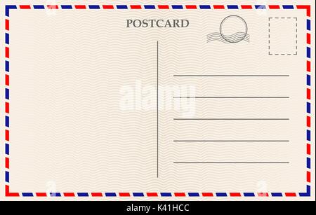 Vector postcard with paper texture Stock Vector