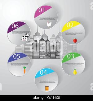 Eco living Infographic Stock Vector