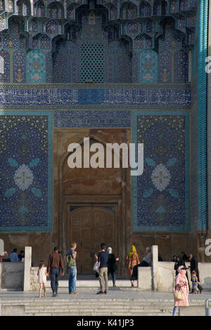 The Shah Mosque also known as Imam Mosque and Jaame' Abbasi Mosque. Isfahan, Iran. Stock Photo