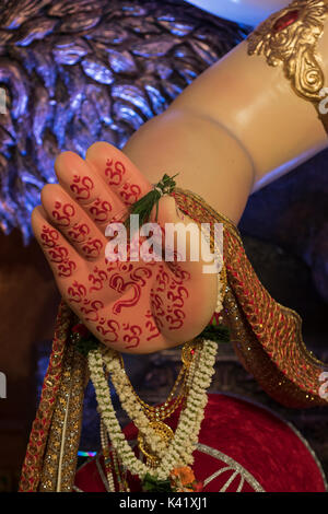 The image of Hand of Ganpati or Elephant headed lord in Khetwadi, .Mumbai, India Stock Photo