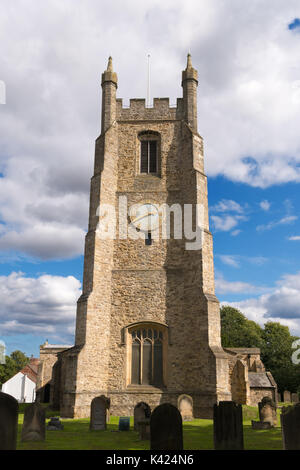 The 15th century belltower of St Edmunds church, Sedgefield, Co. Durham, England, UK Stock Photo