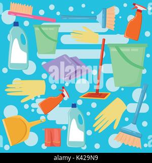 Cleaning equipment vector set. Stock Vector by ©luplupme.gmail.com