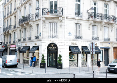 Paris France Rolex window store in the most famous parisian