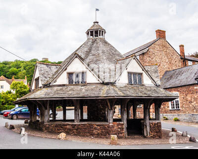 The Yarn market in Dunster near Minehead, Somerset. Stock Photo