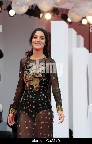 Venice, Italy. 03rd Sep, 2017. Levante walks the red carpet ahead of the 'Una Famiglia' screening during the 74th Venice Film Festival at Sala Grande on September 3, 2017 in Venice, Italy. Credit: Annalisa Flori/Media Punch/Alamy Live News