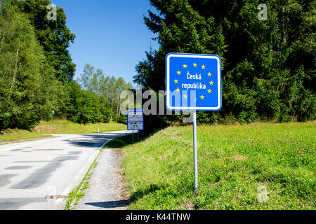 Schwarzenbergscher Schwemmkanal on the Austrian-Czech border in St. Oswald  near Haslach Stock Photo - Alamy