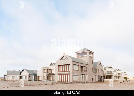 CAPE CROSS, NAMIBIA - JUNE 28, 2017: Part of the lodge at Cape Cross in the Dorob National Park of Namibia Stock Photo