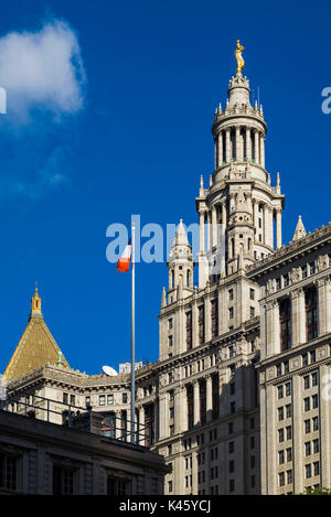 USA, New York, New York City, Lower Manhattan, The David N. Dinkins Municipal Building Stock Photo