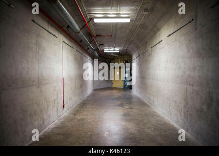 Canada, Ontario, Carp, The Diefenbunker, Canadian Cold War Museum in underground bunker, bunker passageway Stock Photo