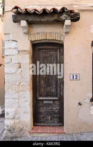 Old town house, Antibes, France Stock Photo