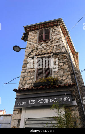 Old town house, Antibes, France Stock Photo