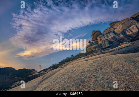 The Pedriza, Parque Regional de la Cuenca Alta del Manzanares Sierra de Guadarrama. Madrid Spain. Stock Photo