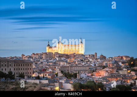 Alcazar of Toledo by. Toledo. Castile-La Mancha. Spain Stock Photo