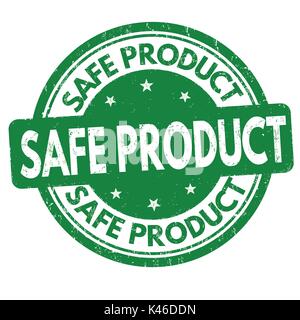 Safe product grunge rubber stamp on white background, vector illustration Stock Vector