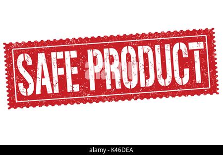 Safe product grunge rubber stamp on white background, vector illustration Stock Vector