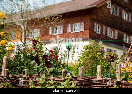 Traditional Farmhouse from Allgäu, Bavaria, Germany Stock Photo