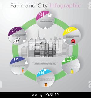 Eco living Infographic Stock Vector