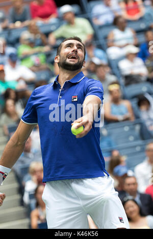 Marin Cilic (CRO) competing at the 2017 US Open tennis Championships Stock Photo