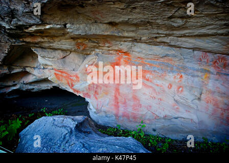 Aboriginal Art Gallery Mt Moffatt National Park Stock Photo
