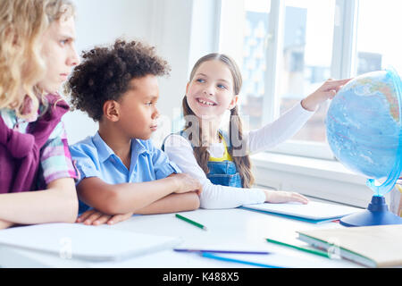 Lesson of geography Stock Photo