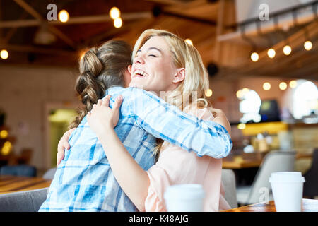 Long-awaited Gathering of Friends Stock Photo