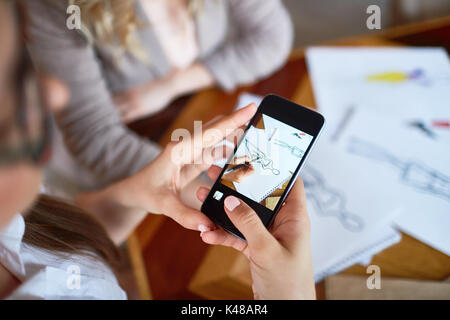 Photographing Talented Friend Stock Photo