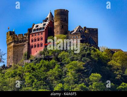 The Schönburg In Oberwesel On The Middle Rhine Stock Photo