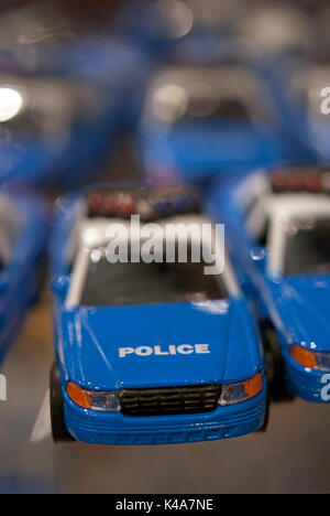 New York police toy car displayed in a souvenir store Stock Photo