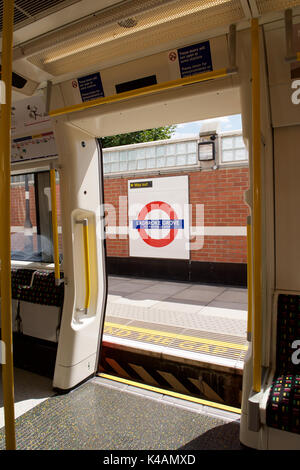 Ladbroke Grove London underground station sign Stock Photo Alamy