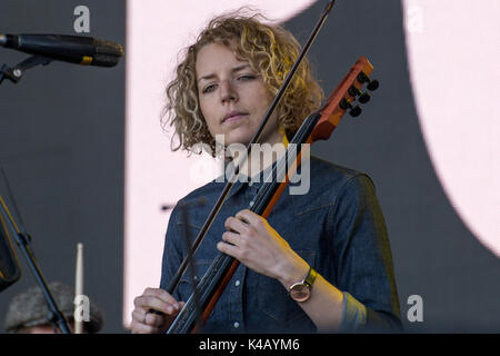 Pori, Finland 14Th July 2017 Rhye Perform At The 2017 Edition Of Finnish Pori Jazz Festival Stock Photo