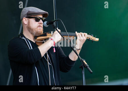 Pori, Finland 14Th July 2017 Rhye Perform At The 2017 Edition Of Finnish Pori Jazz Festival Stock Photo