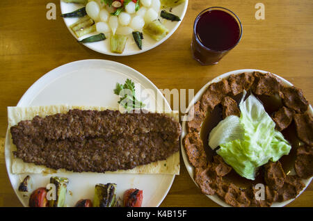 turkish food table; kebab Stock Photo