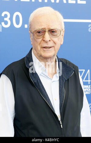 Venice, Italy. 05th Sep, 2017. Michael Caine during the 'My Generation' photocall at the 74th Venice International Film Festival at the Palazzo del Casino on September 05, 2017 in Venice, Italy | Verwendung weltweit/picture alliance Credit: dpa/Alamy Live News Stock Photo