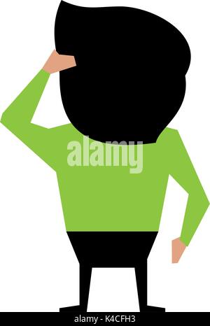 man cartoon backside icon image Stock Vector Image & Art - Alamy