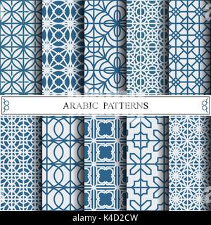 arabic vector pattern,pattern fills, web page background,surface textures Stock Vector