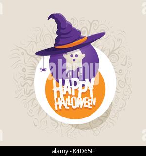 Vector Halloween design template. Modern flat design. Stock Vector