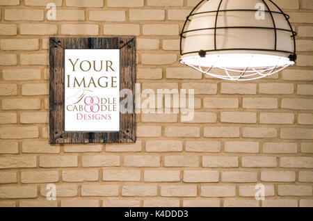 A nice lamp and wall background Stock Photo
