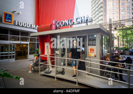 A franchise of the Gong Cha bubble tea chain in the Rego Center