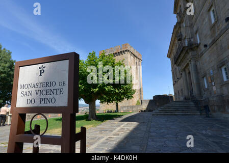Monastério de San Vicente do Peno, now a Parador, in Monforte de Lemos, Spain Stock Photo