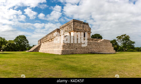The governor palace (Palacio del Gobernador), Uxmal archaeological site, Yucatan, Mexico. Stock Photo