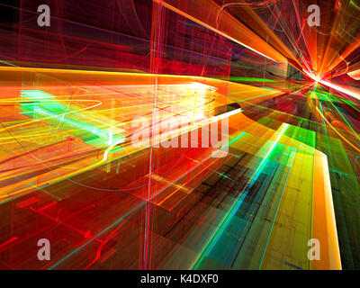 Glass tunnel - abstract digitally generated image Stock Photo - Alamy