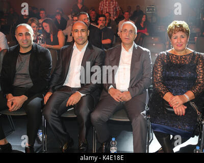 German Professional Boxer Arthur Abraham Team Sauerland With Parents And Brother Stock Photo