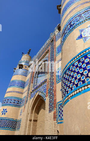 The Tomb of Bibi Jiwindi is a historic shrine located in Uch Sharif, Pakistan, dedicated to the revered Sufi saint Bibi Jiwindi. Stock Photo