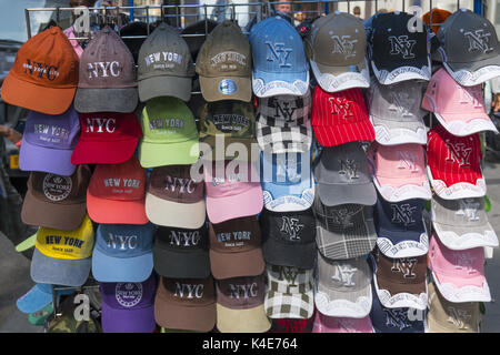 NHL hockey hats & scarves for sale at the NHL store on Avenue of the  Americas in Midtown Manhattan, New York City Stock Photo - Alamy