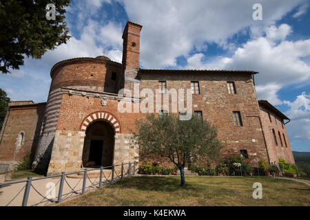 Rotonda di Montesiepi near the Abbey of San Galgano, Tuscany Italy Europe EU Stock Photo