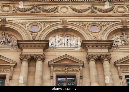 The Free Trade Hall building in Manchester which is now a Radisson Hotel Stock Photo