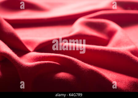 red wool warm textile background Stock Photo