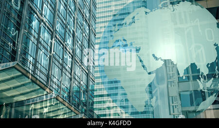Cyber attack on bank cybersecurity Stock Photo