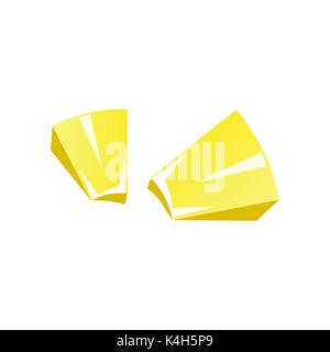 Pieces of pineapple icon. Pieces of ripe pineapple. Ingredients for pizza. Isolated pinapple fruit for menu, label, logo. Simple vegetarian food sign. Stock Vector