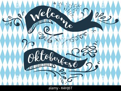 Holiday greetings illustration Oktoberfest Stock Vector